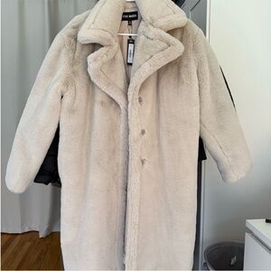 Steve Madden Beige Plush Coat